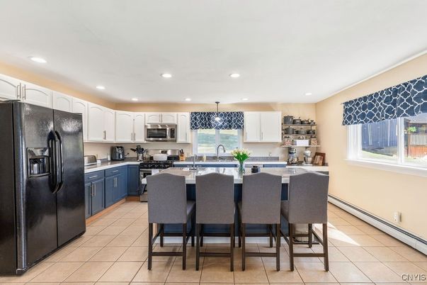 Interior, Kitchen, Pendant Lights, Recessed Lighting, Stainless Steel Appliances