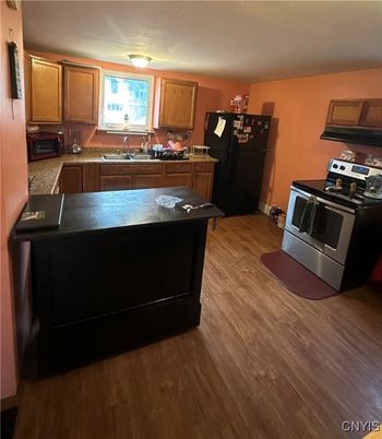 Interior, Kitchen, Wood Texture Flooring
