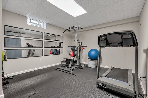 Fitness Equipment, Interior, Recessed Lighting