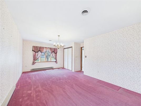 Chandelier, Empty room, Interior