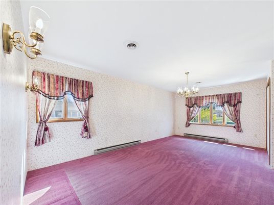 Chandelier, Empty room, Interior