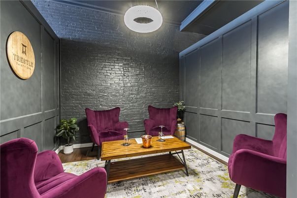 Interior, Living room, Stone Walls