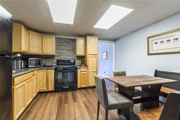 Dining room, Interior, Kitchen, Stone Walls, Wood Texture Flooring
