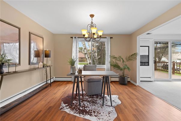 Chandelier, Home Office, Interior, Wood Texture Flooring