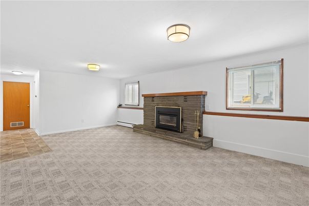Empty room, Fireplace, Interior