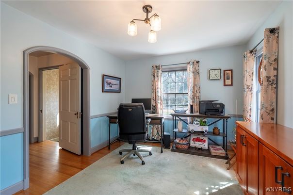 Home Office, Interior, Wood Texture Flooring