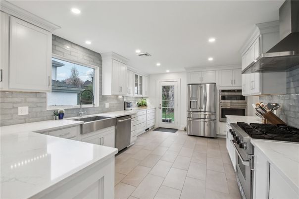 Interior, Kitchen, Recessed Lighting, Stainless Steel Appliances