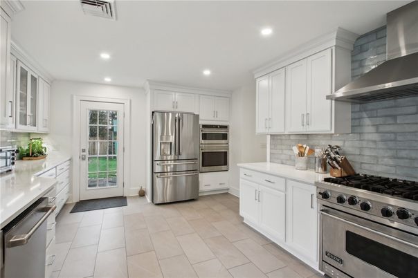 Interior, Kitchen, Recessed Lighting, Stainless Steel Appliances