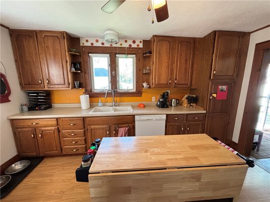 Interior, Kitchen, Wood Texture Flooring