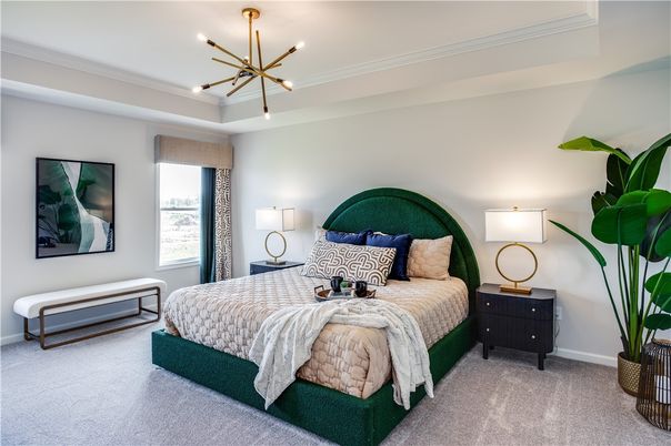 Bedroom, Interior, Pendant Lights