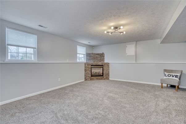 Empty room, Fireplace, Interior