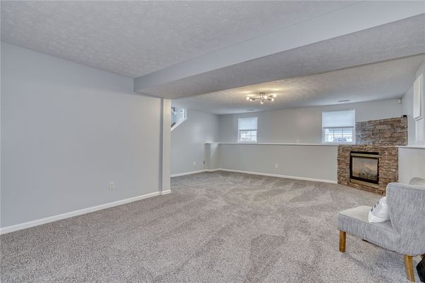 Empty room, Fireplace, Interior