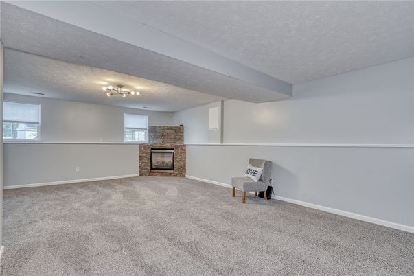 Empty room, Fireplace, Interior