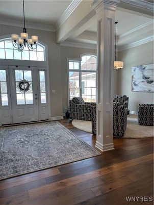 Chandelier, Interior, Pendant Lights, Wood Texture Flooring