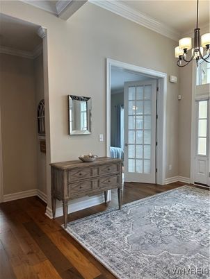 Chandelier, Interior, Wood Texture Flooring