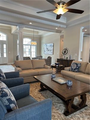 Dining room, Interior, Living room, Pendant Lights, Recessed Lighting