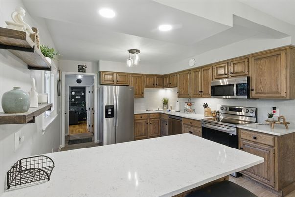 Interior, Kitchen, Recessed Lighting, Stainless Steel Appliances