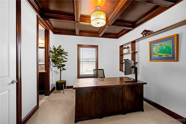 Home Office, Interior, Wooden Beams, Wooden Ceilings