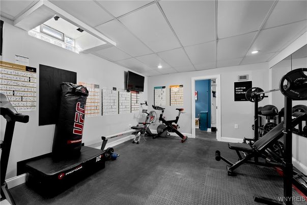 Fitness Equipment, Interior, Recessed Lighting
