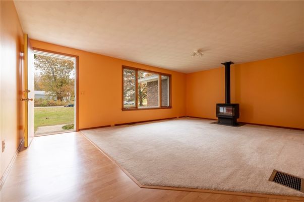 Empty room, Fireplace, Interior, Wood Texture Flooring