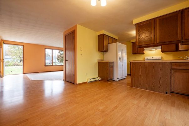 Empty room, Interior, Kitchen, Wood Texture Flooring