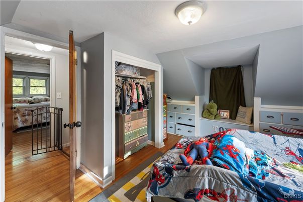 Bedroom, Interior, Walk-in Closets, Wood Texture Flooring