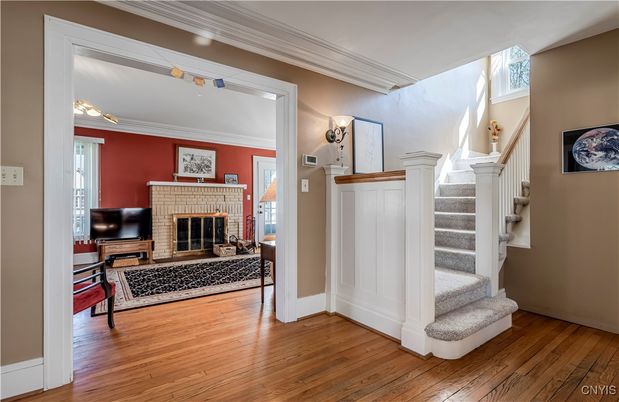 Fireplace, Interior, Wood Texture Flooring