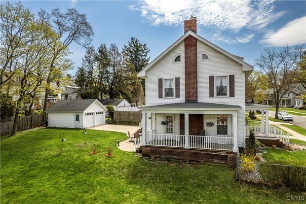 Backyard, Detached Garage, Exterior, Facade, Queen Anne Victorian