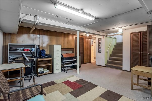 Home Office, Interior, Wooden Walls