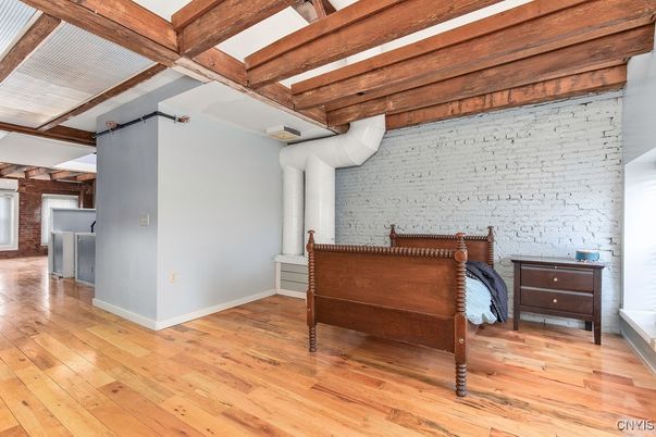Interior, Stone Walls, Wooden Beams, Wood Texture Flooring