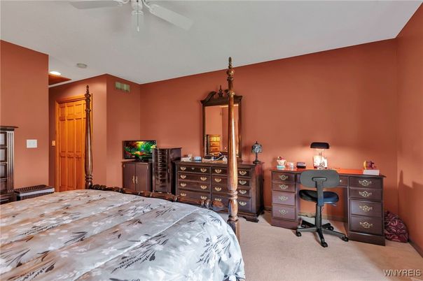 Bedroom, Home Office, Interior, Recessed Lighting