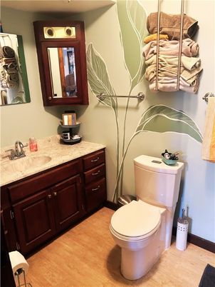 Bathroom, Interior, Wood Texture Flooring