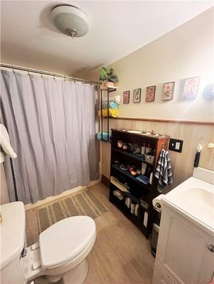 Bathroom, Interior, Wood Texture Flooring