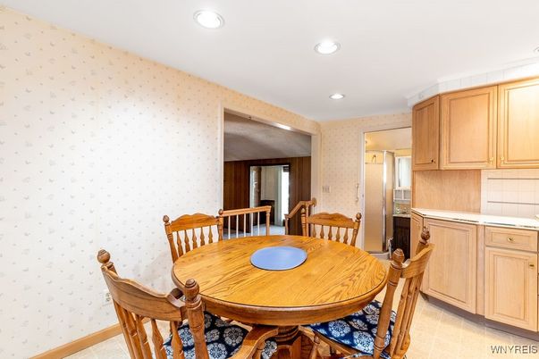 Dining room, Interior, Kitchen, Recessed Lighting
