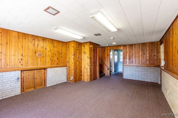 Empty room, Interior, Wooden Walls