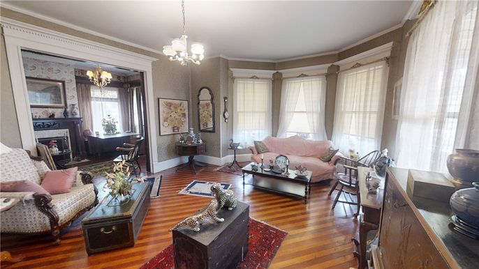 Chandelier, Fireplace, Interior, Living room, Pendant Lights, Wood Texture Flooring