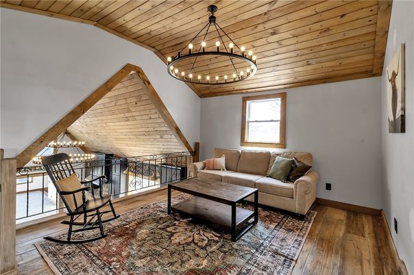 Chandelier, Interior, Living room, Pendant Lights, Wooden Ceilings, Wood Texture Flooring