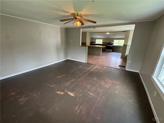 Empty room, Interior, Kitchen, Wood Texture Flooring