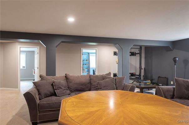 Interior, Living room, Recessed Lighting