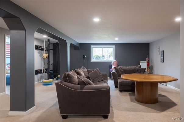 Interior, Living room, Recessed Lighting