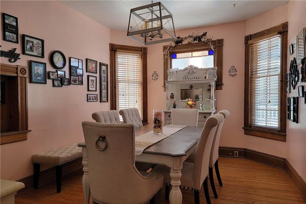 Dining room, Interior, Wood Texture Flooring