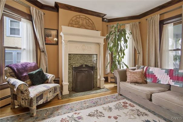 Fireplace, Interior, Wood Texture Flooring
