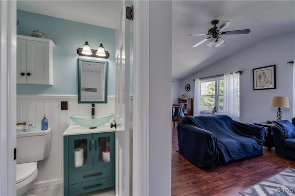 Bathroom, Interior, Wood Texture Flooring