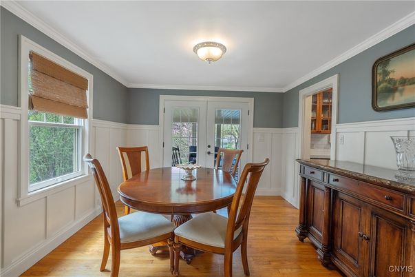 Dining room, Interior, Wood Texture Flooring