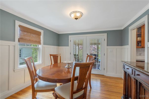 Dining room, Interior, Wood Texture Flooring