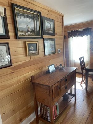 Home Office, Interior, Wood Texture Flooring, Wooden Walls