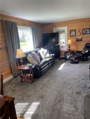 Interior, Living room, Wood Texture Flooring, Wooden Walls