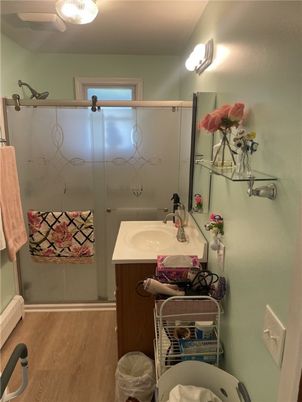 Bathroom, Interior, Wood Texture Flooring