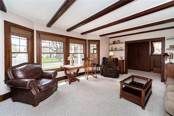 Interior, Living room, Wooden Beams