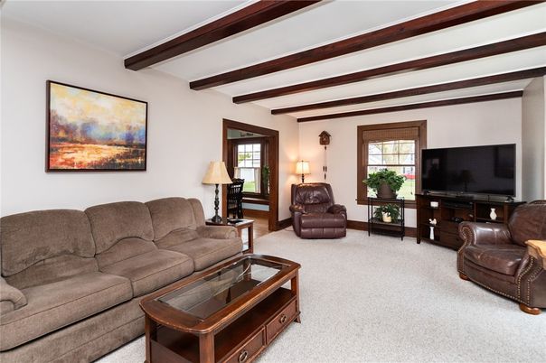 Interior, Living room, Wooden Beams